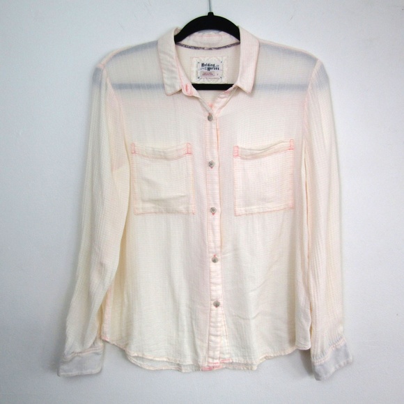 Anthropologie Tops - Anthropologie Holding Horses gauzey blouse shirt